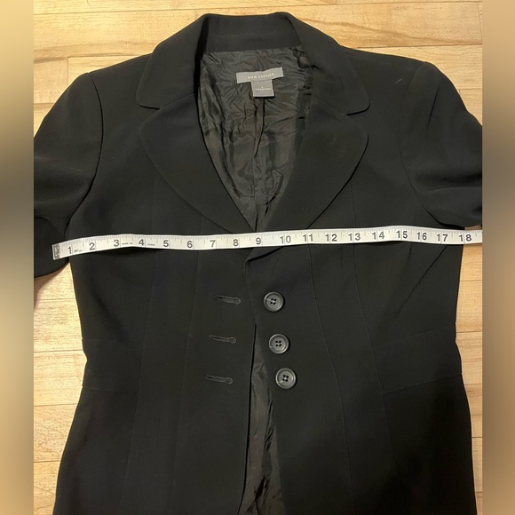 Ann Taylor Dark Academia Button Blazer Black Size 2. - Picture 8 of 10